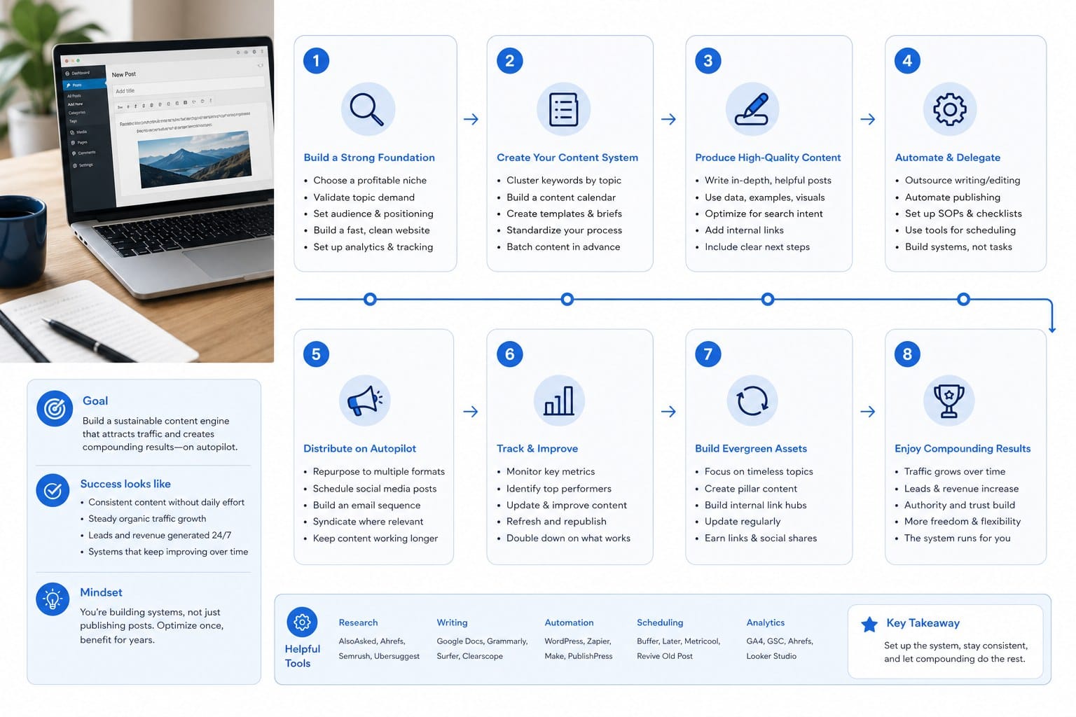 Infographic: How to set up autopilot blogging that holds up over time