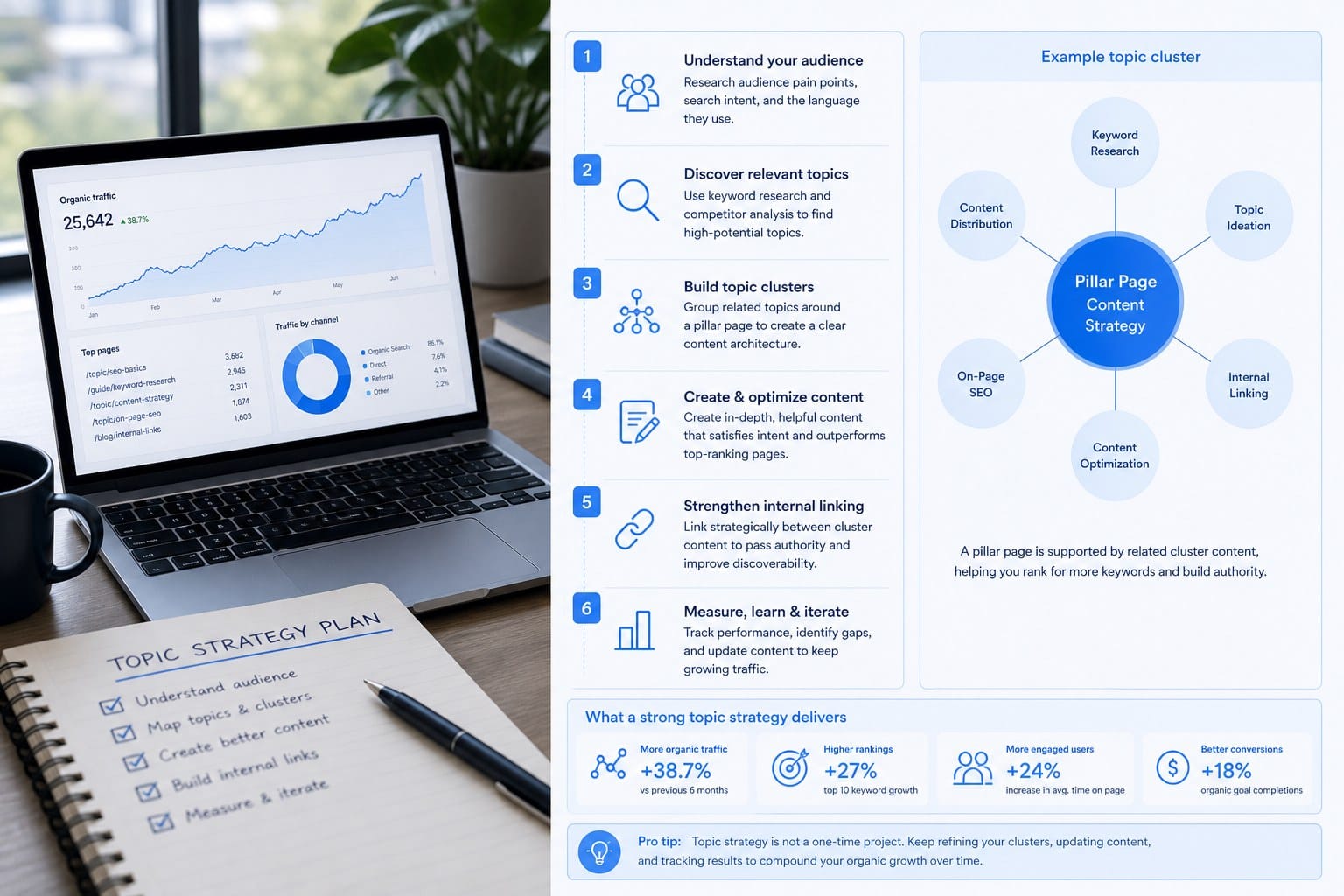 Infographic: Building a topic strategy that drives real organic traffic