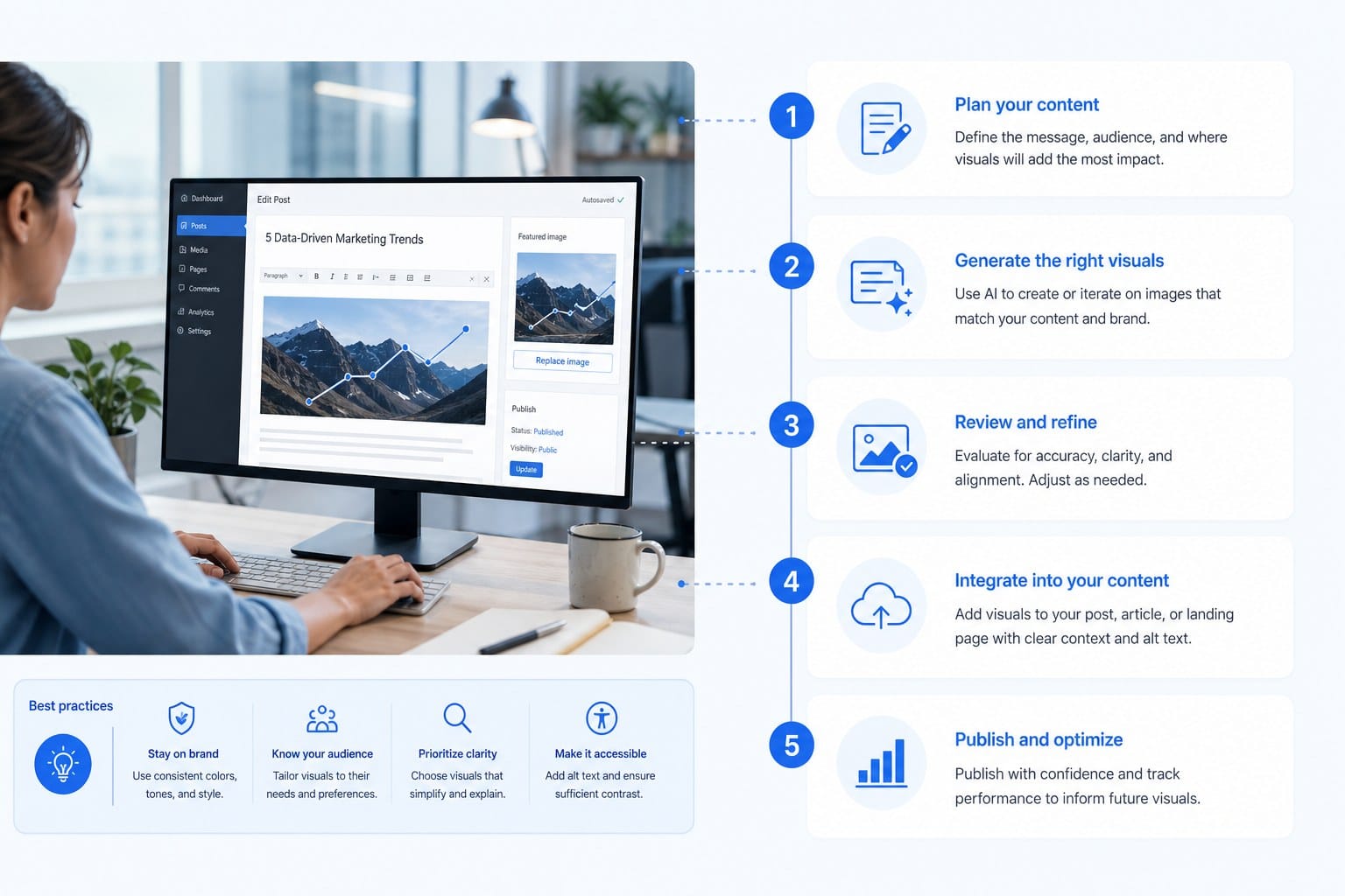 Infographic: Integrate visual generation into your content publishing workflow