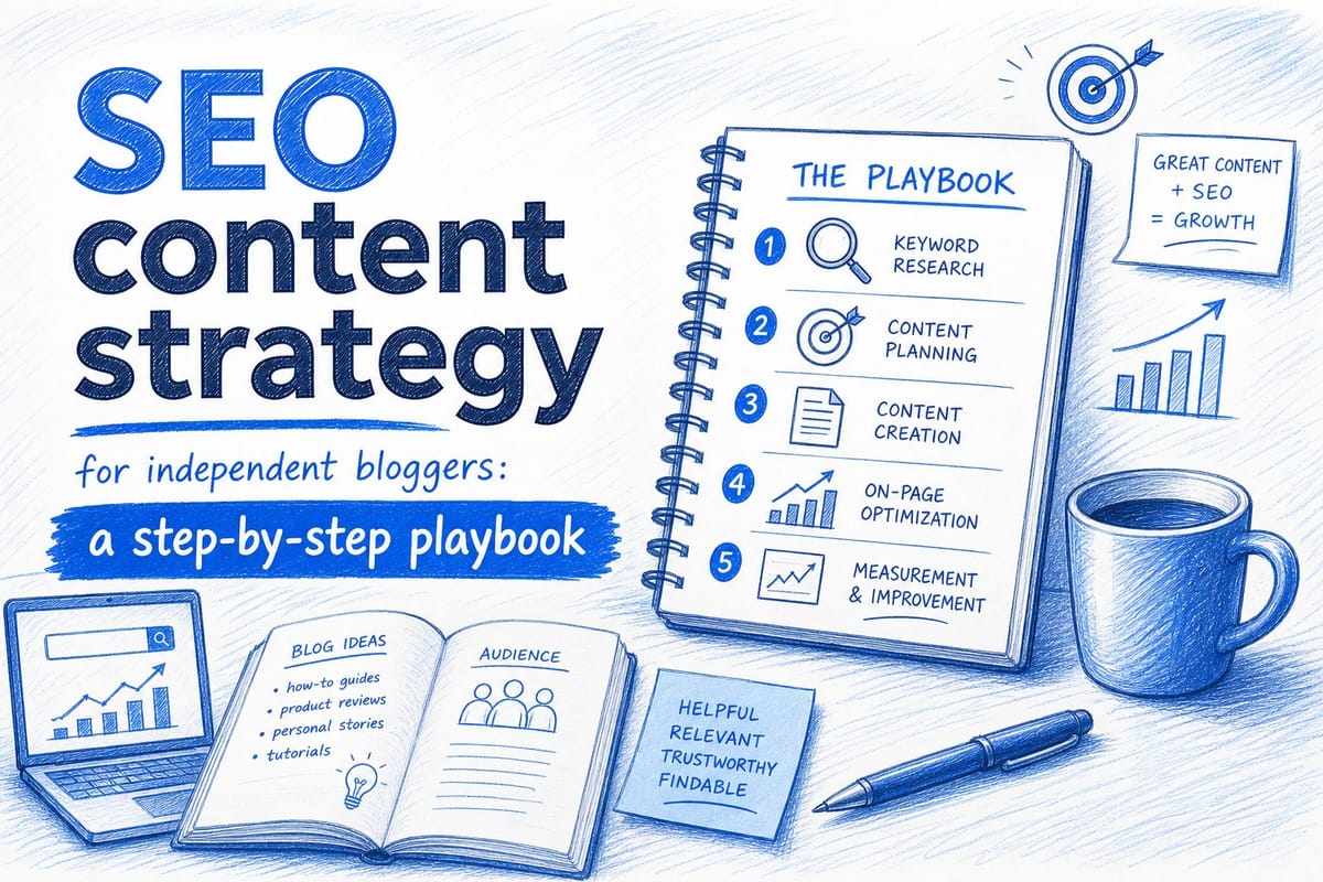 SEO content strategy for independent bloggers: a step-by-step playbook