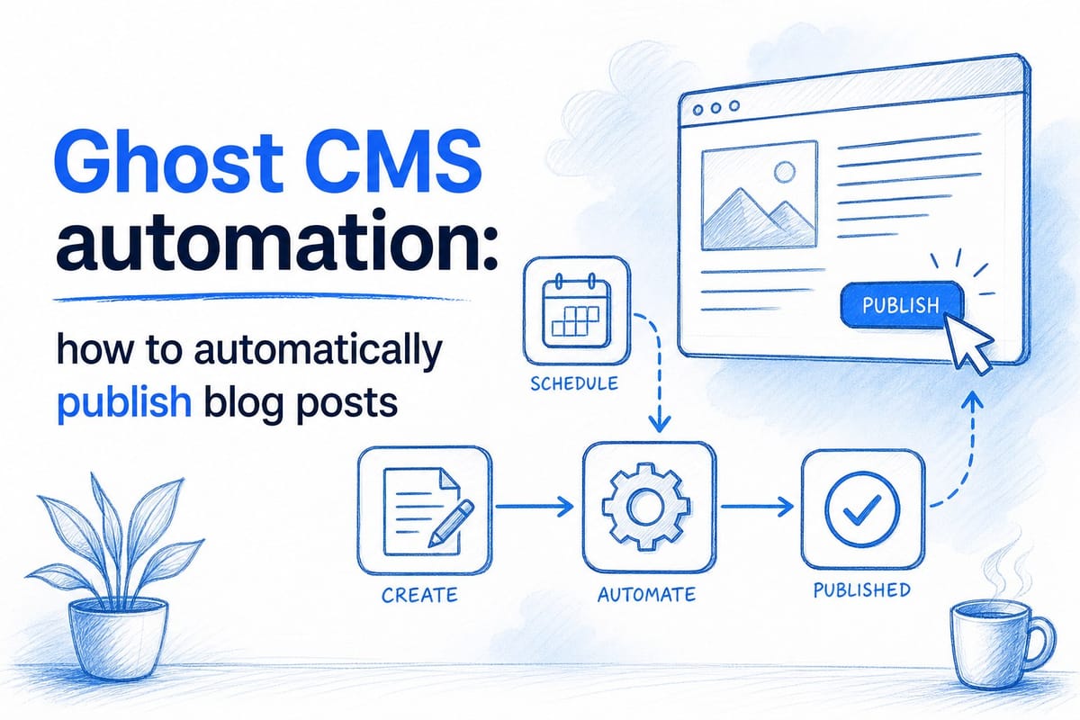 Ghost CMS automation: how to automatically publish blog posts