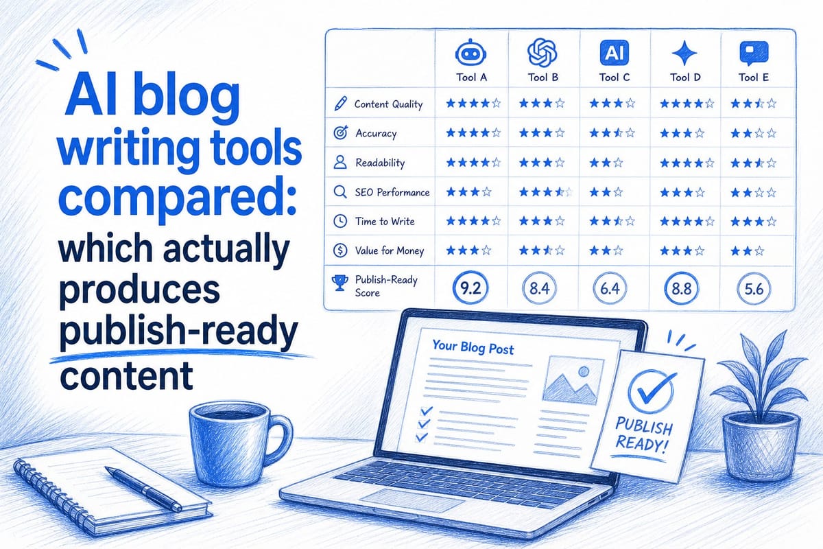 AI blog writing tools compared: which actually produces publish-ready content