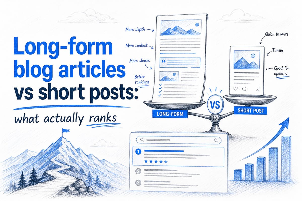 Long-form blog articles vs short posts: what actually ranks