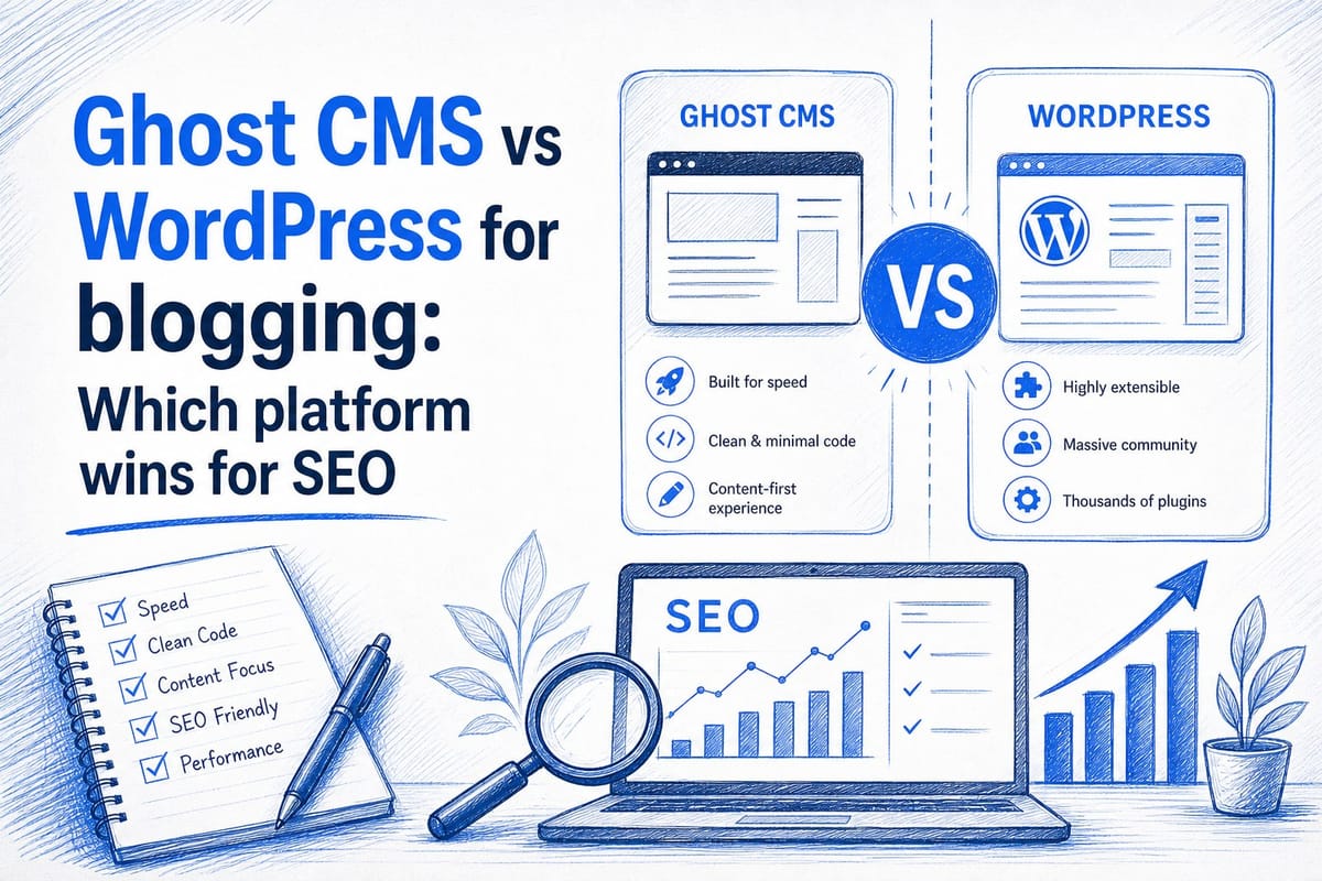 Ghost CMS vs WordPress for blogging: Which platform wins for SEO