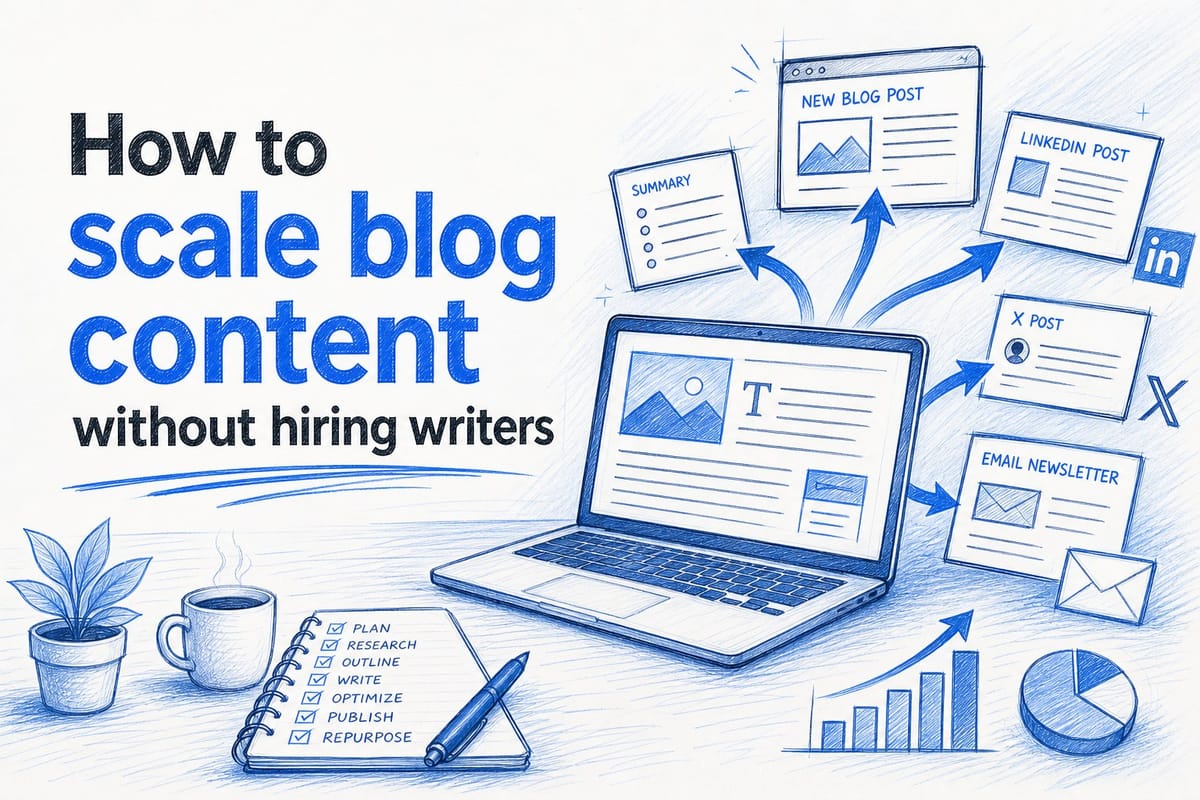How to scale blog content without hiring writers