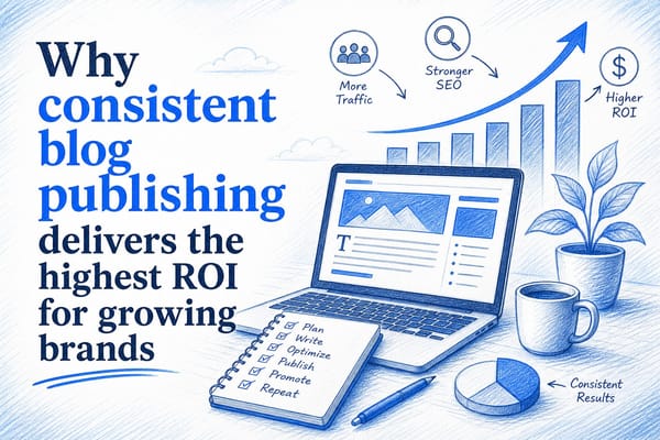 Why consistent blog publishing delivers the highest ROI for growing brands