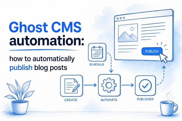 Ghost CMS automation: how to automatically publish blog posts