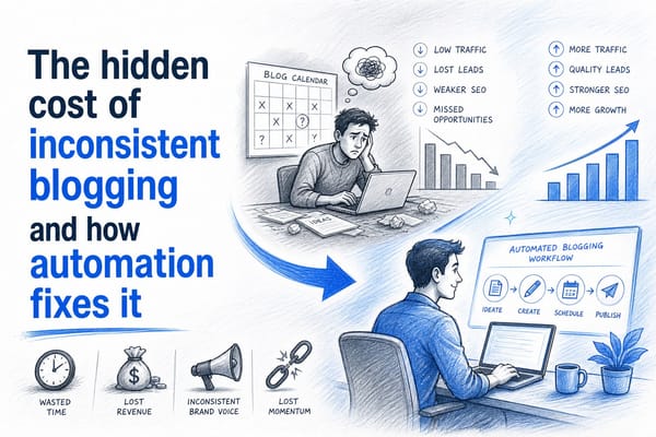 The hidden cost of inconsistent blogging and how automation fixes it