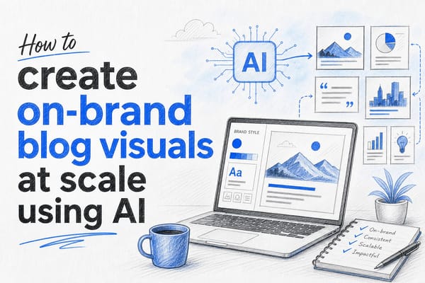 How to create on-brand blog visuals at scale using AI