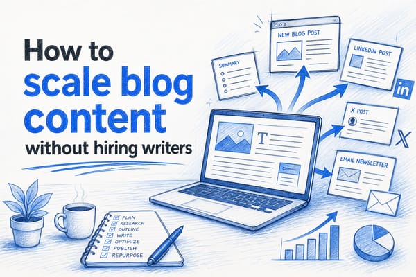 How to scale blog content without hiring writers